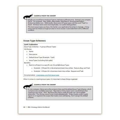 JIRA Strategy Admin Workbook (Print)