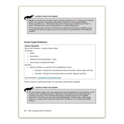 JIRA Strategy Admin Workbook (Digital)