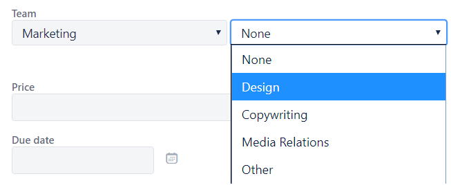 Select List (cascading) Field