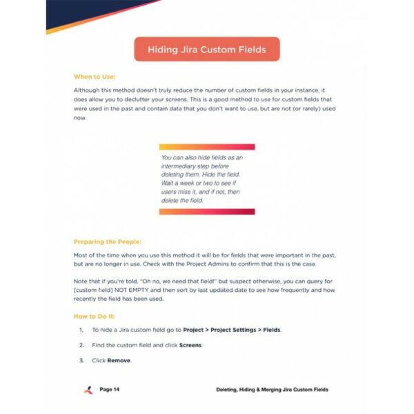 Battling Jira Custom Field Bloat (Kindle)