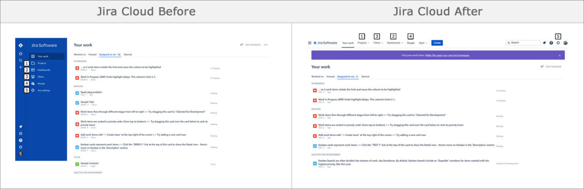 Jira Cloud Navigation Comparison - Strategy for Jira®
