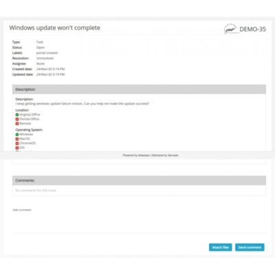 Servado Enterprise Portals for Jira Use Case