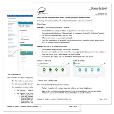 Servado Enterprise Portals for Jira Use Case