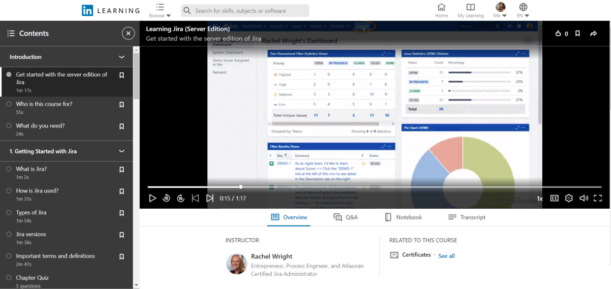 New Course: Learning Jira (Server Edition)